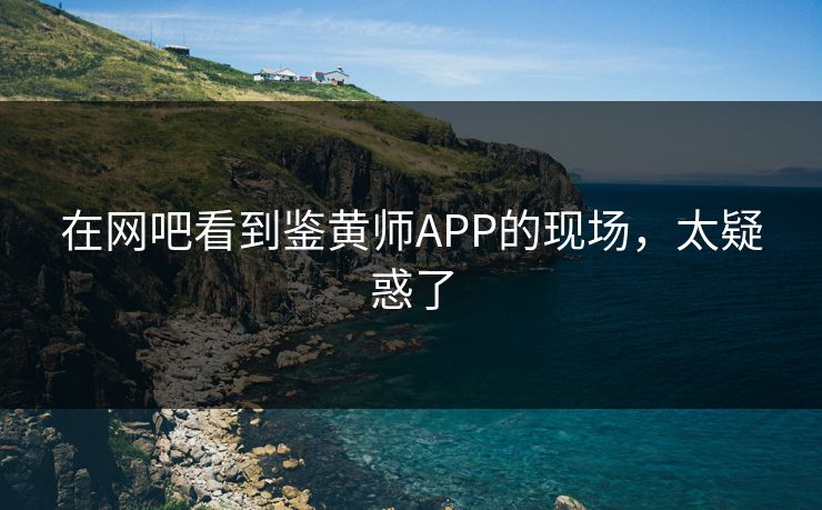 在网吧看到鉴黄师APP的现场，太疑惑了