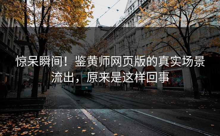 惊呆瞬间！鉴黄师网页版的真实场景流出，原来是这样回事
